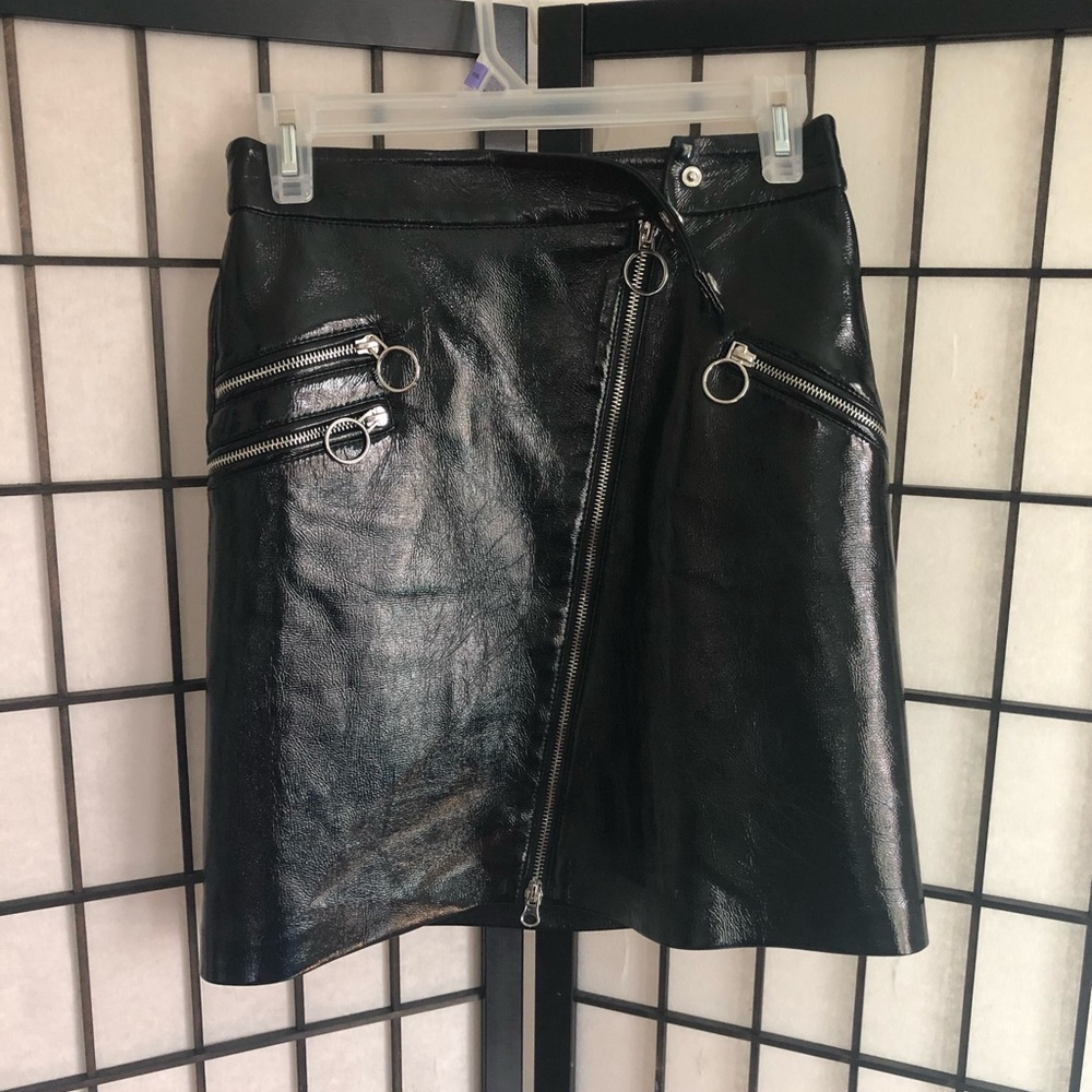 ZARA Women XS Leather Sexy Skirt
